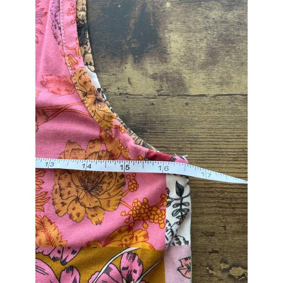 Johnny Was Womens S Colorful  Floral Patchwork Boho Sleeveless Dress - Picture 4 of 6